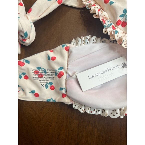 Lovers + Friends Floral Bikini in White and Red - Picture 7 of 8